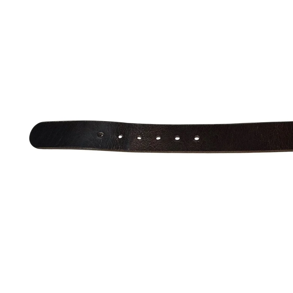 Hanks Belts The Rugged Brown Full Grain Leather Belt Made in USA Size 46